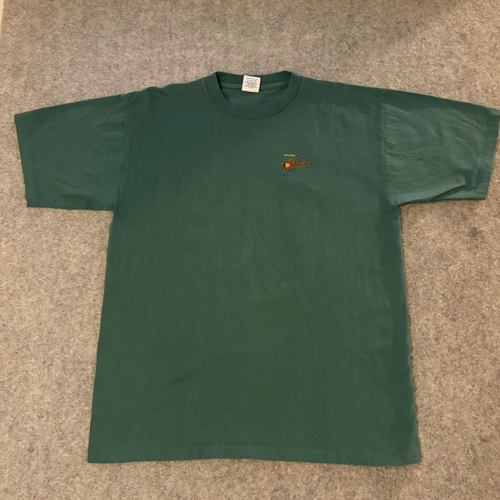 Vintage 90s Alore Missouri Lottery Lost Treasure Island Surf Beach T Shirt XL